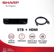 Receiver Digital TV Sharp STB-DD001I | DVBT2 set top box youtube DVB