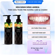 ANRIEA Bamboo Charcoal Toothpaste Supports Deep Cleansing, Removes Yellow Stains, Helps Whiten Teeth