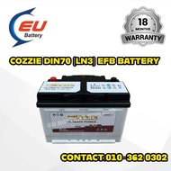COZZIE DIN70 EFB BATTERY BATERI KERETA Volkswagen Golf GTI/Passat, Peugeot 208/508/5008, Renault Cap