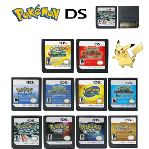 New Pokemon Combined Card 3DS NDS Combined Card DS Gold Heart and Silver Soul Game Card Pokemon Game