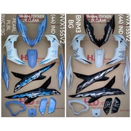 NVX155 (V2) HLD COVERSET - AEROX INDO 44 2024 (PEARL PLBL BLUE WHITE BLACK / BNM3 BG / PURPLE WHITE)