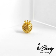 IBUY 916 HARD GOLD Scale Crown Heart 22K 916 硬金鱼鳞皇冠爱心
