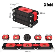 Alat Ukur Waterpass Magnet Lipat Portable Pengukur Sudut Spirit Level Foldable Ruler 36cm 60cm