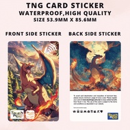 Custom Made Charizard - Card Sticker/Touch n Go/Access Card and Debit Visa Card Sticker Cover