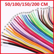 1 Pair Round Shoe Lace for Kids Adult Solid Sports Shoelace Replacement Shoe Strings for Sneakers