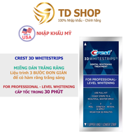 [NK Mỹ] Miếng Dán Trắng Răng CREST Professional Effects/1Hour Express tách lẻ - TD Shop