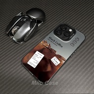 Casing hp For iphone 16 11 12 13 14 15 pro xs XR 14 plus 15 pro max 7 8 6 7+ 8+ 6+ Xs Max Black Coff