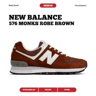 New Balance 576 Monks Robe Brown 100% Original Sneakers Casual Men Women Shoes Ori Shoes Men Shoes Women Running Shoes New Balance Original