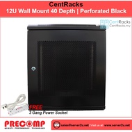 CentRacks 12U (40cm x 60cm x 53cm) Perforated Wall Mount Server Rack (CM12UW400/CM12UB400)