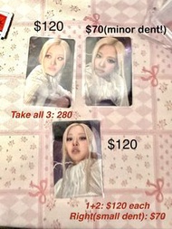 Kpop BlackPink Rosé cards Rosie 小卡