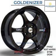 (2pc) sport rim kereta FF012 16" 7jj 4H100 ET38
