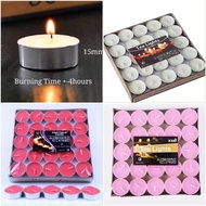 Tealight Candle for Burner 4hour / Red Candle Pink Candle White Tealight Candle / Lilin / 茶蜡
