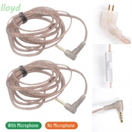 LLOYD KZ Earphones Cord B/C Pin Silver Plated Oxygen-Free Copper 2Pin Cable Upgrade Twisted Cable ZS10 Earphone Wire