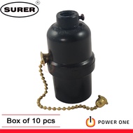 Surer 623 Pull Chain Light Socket, E27 (2A) (Box of 10pcs) (600 Series)