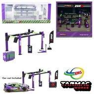 T64A-TL001-EVA - Tarmac Works 1/64 Garage tools set EVA Racing ANS99
