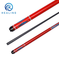 1/2 Play Cue Billiard Cue Carbon Fiber Shaft 58in/147cm 8-layer Leather 12.4mm Tip Radial Technology