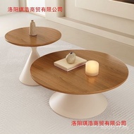 Coffee Table Log Version Table Modern Combination Small Apartment Round Living Room Mobile Household