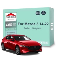 9pcs Car Accessories For MAZDA 3 Mazda3 BM BN hatchback Saloon 2014-2018 2019 2020 2021 LED Sedan Li
