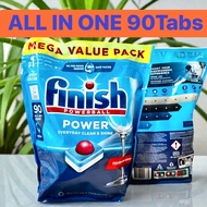 Finish All in1 Dishwasher ก้อนล้างจาน 90เม็ด 61เม็ด เม็ดน้ำยา​ น้ำยา​ล้างจาน​ชนิดก้อน​ เม็ดน้ำยาล้าง