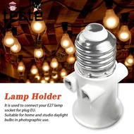EU Plug Connector, E27 Socket Light Bulb Lamp Adapter E27 EU LED Bulb Adapter,  ABS Plug Connector A
