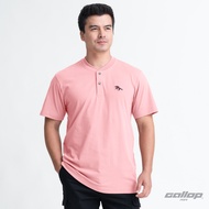 GALLOP : เสื้อยืดคอกระดุม T-SHIRT (Henley neck) รุ่น GT9151 สี Light Pink ชมพู / ราคาปรกติ 790.-