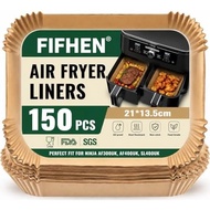 150PC Air Fryer Liners for Ninja Dual, FIFHEN Parchment Paper Air Fryer Liners Disposable, Air Fryer