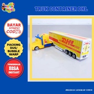 DELIVERY DHL truck toy car, courier truck car, toy truck courier car