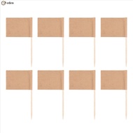 200 Pack Blank Toothpick Flags  Paper Flag Picks Cheese Markers for Cupcake, Food, Fruit, Party Deco