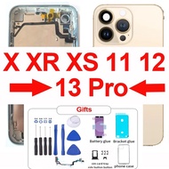 Diy Housing for iPhone XR Like 13 Pro Chassis,11 Like 13 Pro,X Convert To 13 Pro,Xs Like 13 Pro, 12 