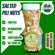 Salted Pili Nuts - Roasted With Himalayan Salt and Olive Oil - In a Bottle
