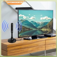 [joytownonline.sg] Portable TV Antenna 300cm Coax Cable HDTV Antenna DVB-T DVB-T2 DAB Plug and Play