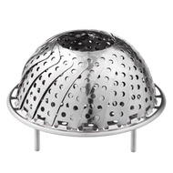 Stainless Steel Folding Steamer Basket -Expandable Vegetable & Dumpling Steamer
