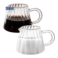 2 Pcs Glass Pitcher, Wave Shaped Glass Creamer Pitcher, Glass Tea Pitcher, Coffee Milk Creamer Pitch