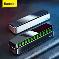 Baseus Alloy Car Temporary Parking Card Telephone Number Holder Auto Park Mobile Phone Number Plate