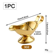 1pc Mini 3oz Stainless Steel Steak Sauce Cup Pepper Sauce Boat, Ergonomic Handle Pot, Kitchen, , Hom