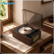 Prettyia Rechargeable Bluetooth Cd Player USB Playback Retro CD Player AUX Input Audio Device Two Sp