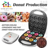 （SG Stock）Mini Donut Maker, Donut Maker Machine for Home, Makes 12 Doughnuts, Donut Maker Machine