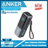 Zolo Anker 165W Dual-Cable Power Bank Pengecasan Pantas 25000mAh Bekalan Kuasa Mudah Alih A1695