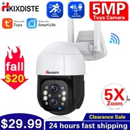 5MP Dual Lens 5X PTZ Zoom Tuya Smart Life Wifi Two-Way Audio Ai Auto Tracking Wireless Security Outdoor CCTV Surveillance Camera