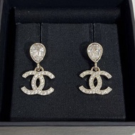 Authentic CHANEL Earrings Chanel 星星耳環 珍珠吊墜耳環