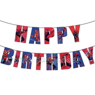 Spider Man Happy Birthday Letter Shape Banner