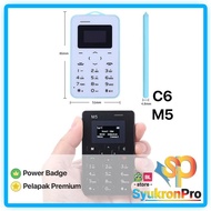 PROMO AIEK M5 C6 HP MINI HANDPHONE SAKU ANAK TIPIS KARTU ATM