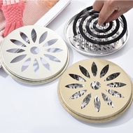 Mosquito Coils Holder with Cover Incense Holder Metal Katol Plate