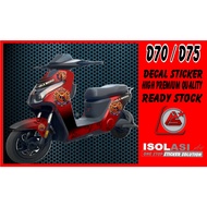 D70 real madrid (NOT ELECTRIC BIKE UNIT) electric bike decal sticker D75- uwinfly D75/u-winflyD75/D7