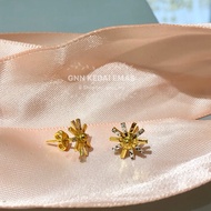 EMAS 375 SUBANG MATAHARI STAR 375GOLD EARRINGS S161
