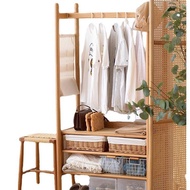 LaFloria® Cherrywood Open Wardrobe/ Rattan Wardrobe/ Bamboo Wardrobe✔️ Free Shipping