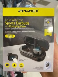 Awei T13藍牙耳機/  無線耳機/防水防汗/遊戲耳機/wireless gaming earbuds/Bluetooth/headsets/noise reduction/Android /ios
