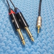 kabel Canare ori aux jack Canare mini 3.5mm stereo to 2 jack akai