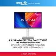 ASUS ProArt PA278QV Gen2 27" QHD IPS Professional Monitor