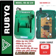 Drill Battery Charger, RUBYQ 2Ah Fast Charging Dock, Charges 35% faster, Uses common battery M21